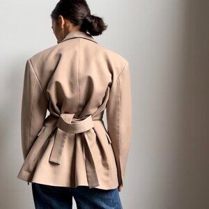 Frankie Shop Women's Tan Tailored-jackets